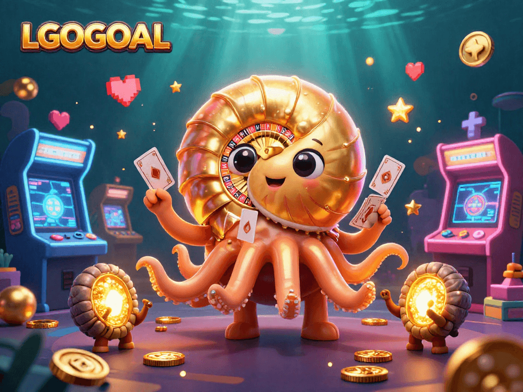 Spin with LGOGOAL's exhilarating jackpot reels surrounded by glowing 3D gaming elements.