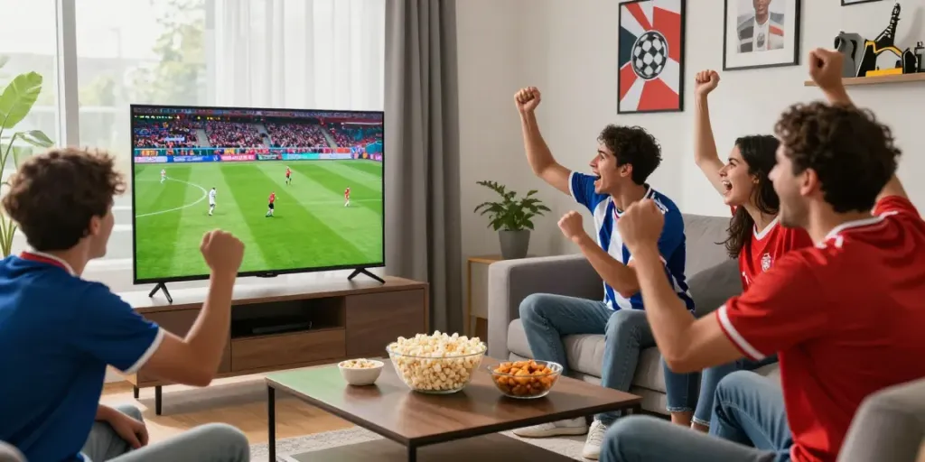 Join the excitement of watching live football at https://cakhiatv.team/ with friends in high-definition!