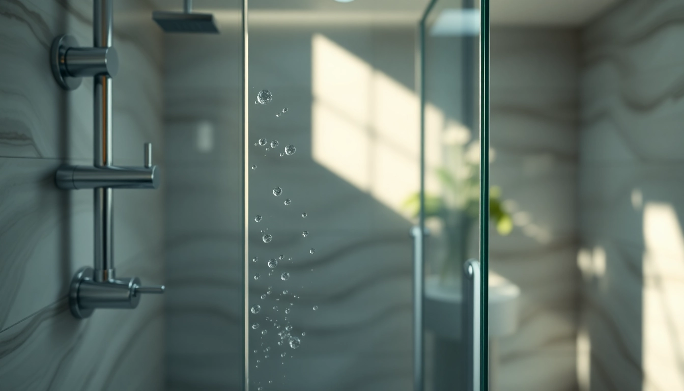 Showcase a stylish shower uk with elegant fixtures in a modern bathroom setting.