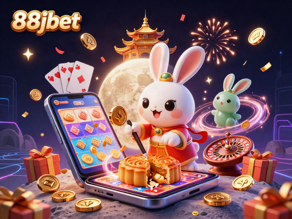 Engage with 88jbet’s exciting casino atmosphere featuring vibrant characters and slot games.