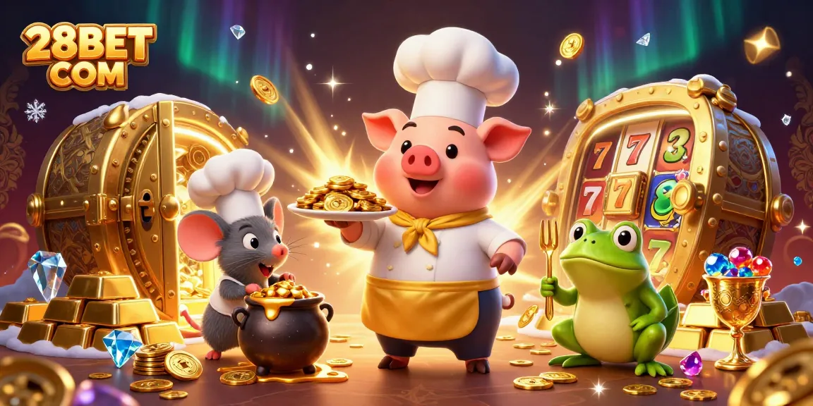 Experience winning with the vibrant 28BET COM casino scene featuring coins and gaming elements.