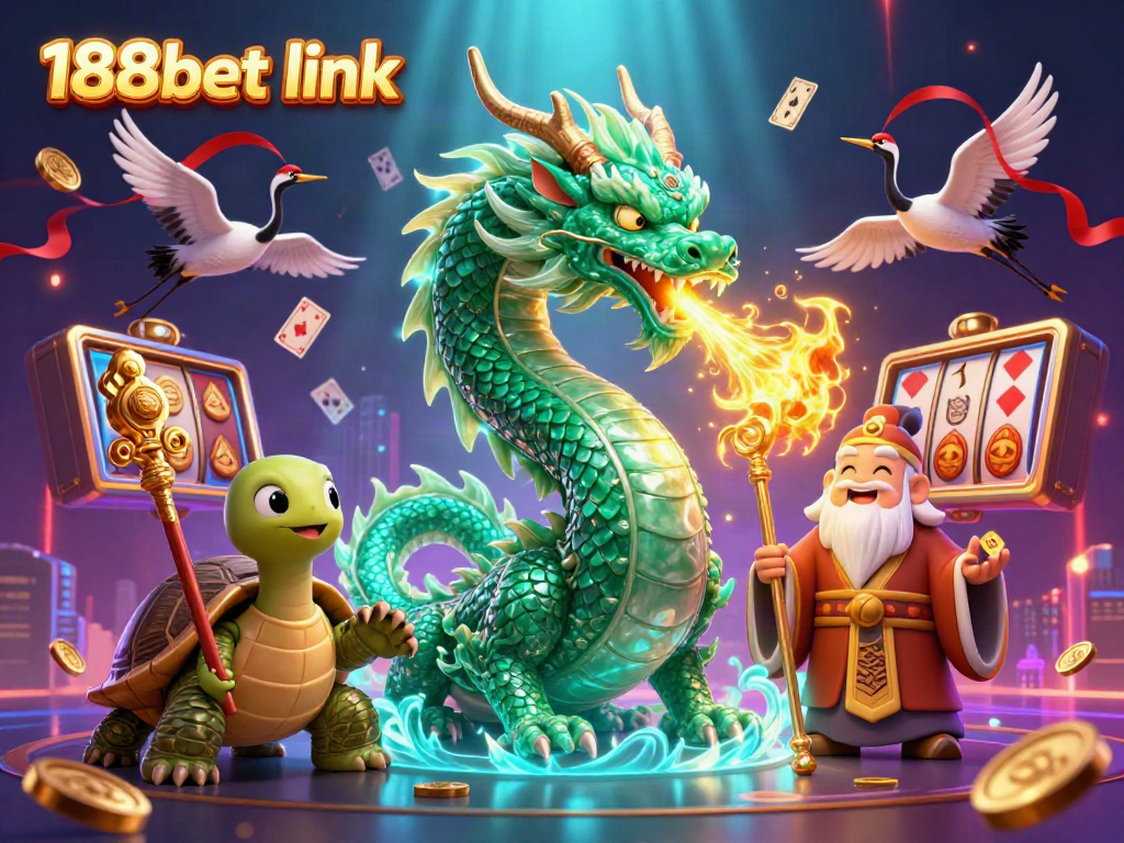 Experience thrilling games with 188bet link as the emerald dragon and wise turtle embody the spirit of victory.