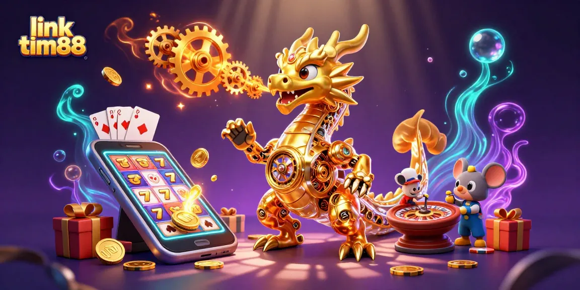 Experience thrilling gameplay with the link tim88 casino's captivating golden dragon illustration.