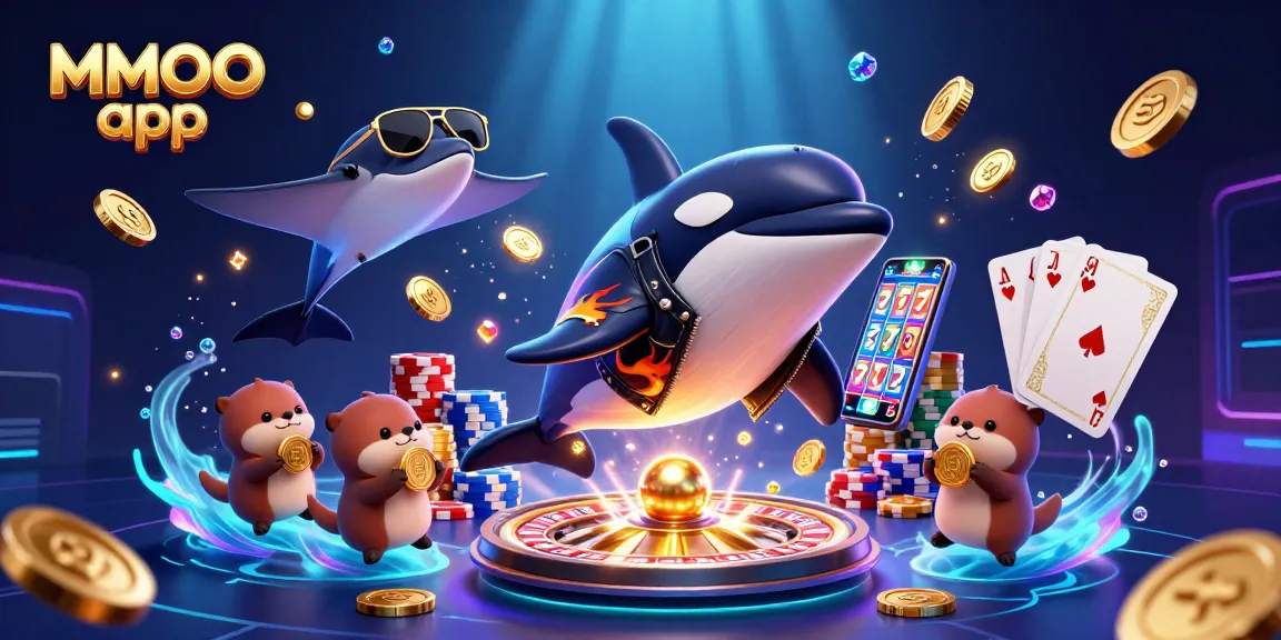 Experience the excitement of the MMOO app with dynamic gambling scenes and animated characters.