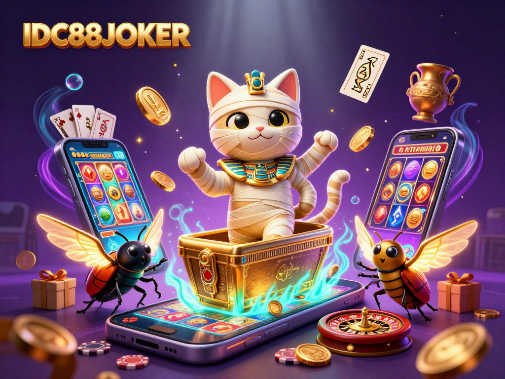 Experience thrilling slots with IDC88JOKER, featuring colorful games and dynamic elements.