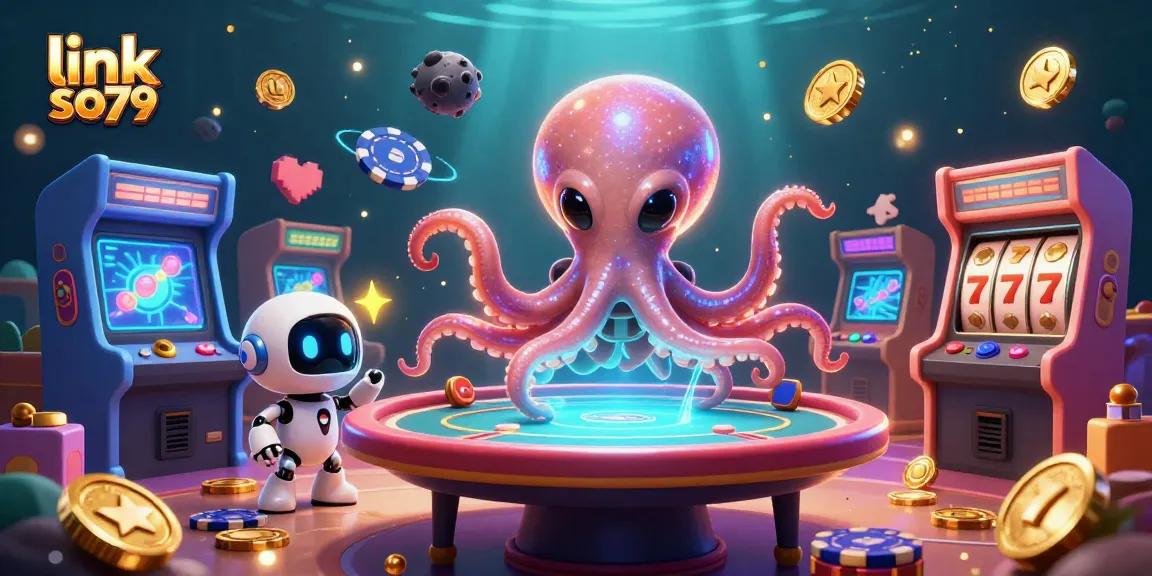 Engage in games at link so79 with a vivid illustration showcasing alien characters at a poker table.