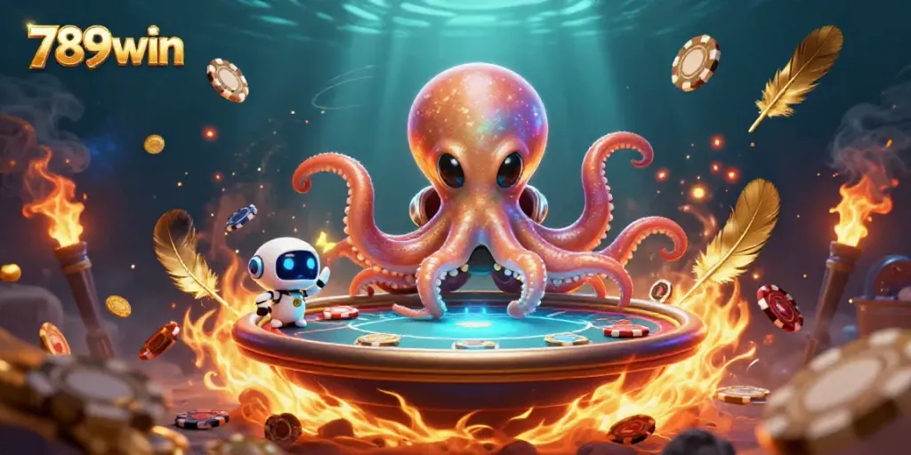 Engage in thrilling gambling adventures with 789win in a vibrant alien poker scene.