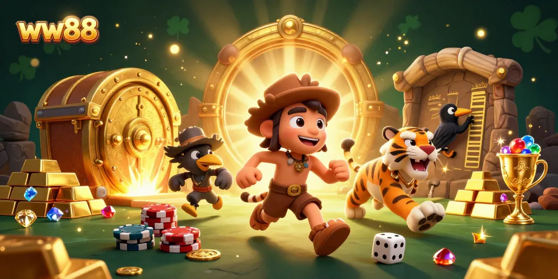 Engage with thrilling casino adventures at ww88 featuring animated cavemen and treasures.