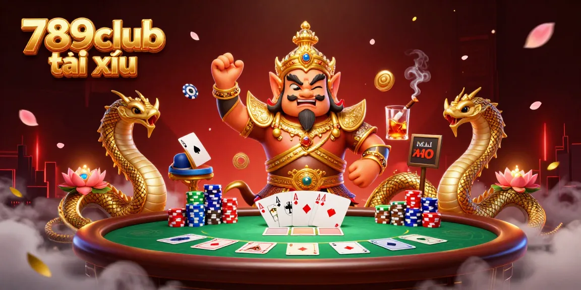Experience thrilling gameplay with 789club tài xỉu, featuring vibrant characters and dynamic poker elements.