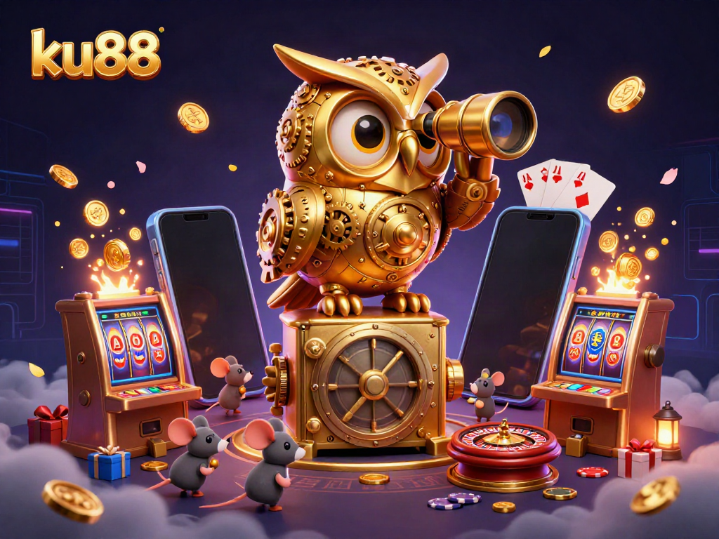 Spin colorful slots at ku88, where golden coins erupt, and excitement fills the casino floor.