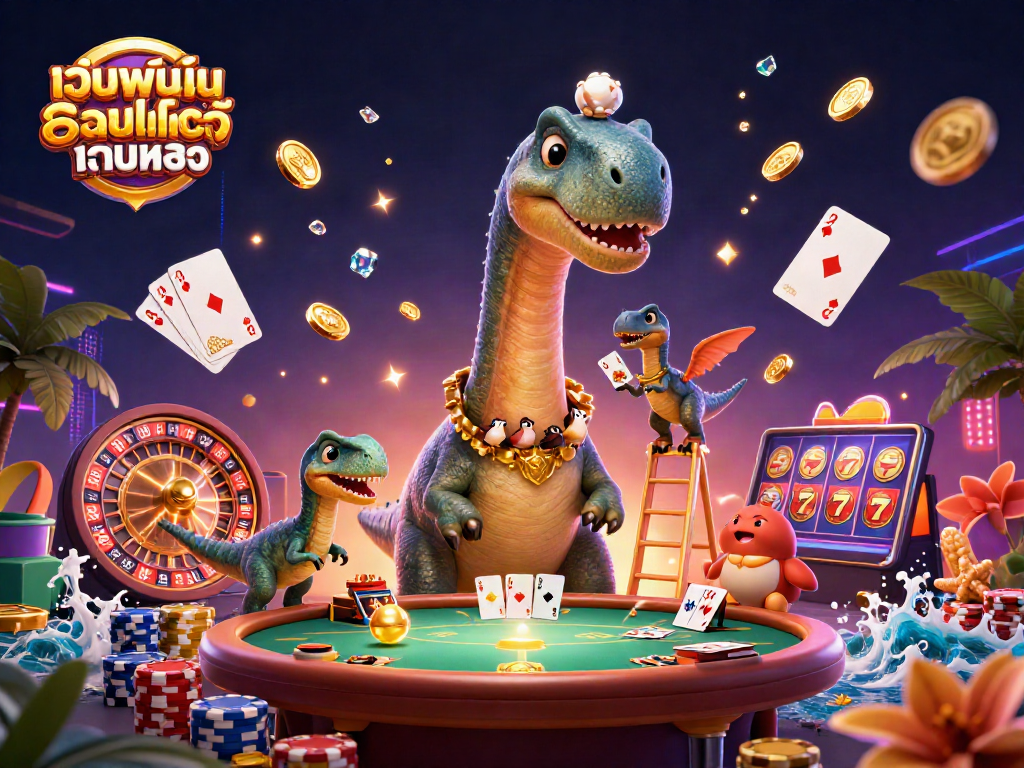 การเล่นเกมที่เว็บพนันออนไลน์ เว็บตรง กับตัวละครการ์ตูน 3D ในคาสิโน