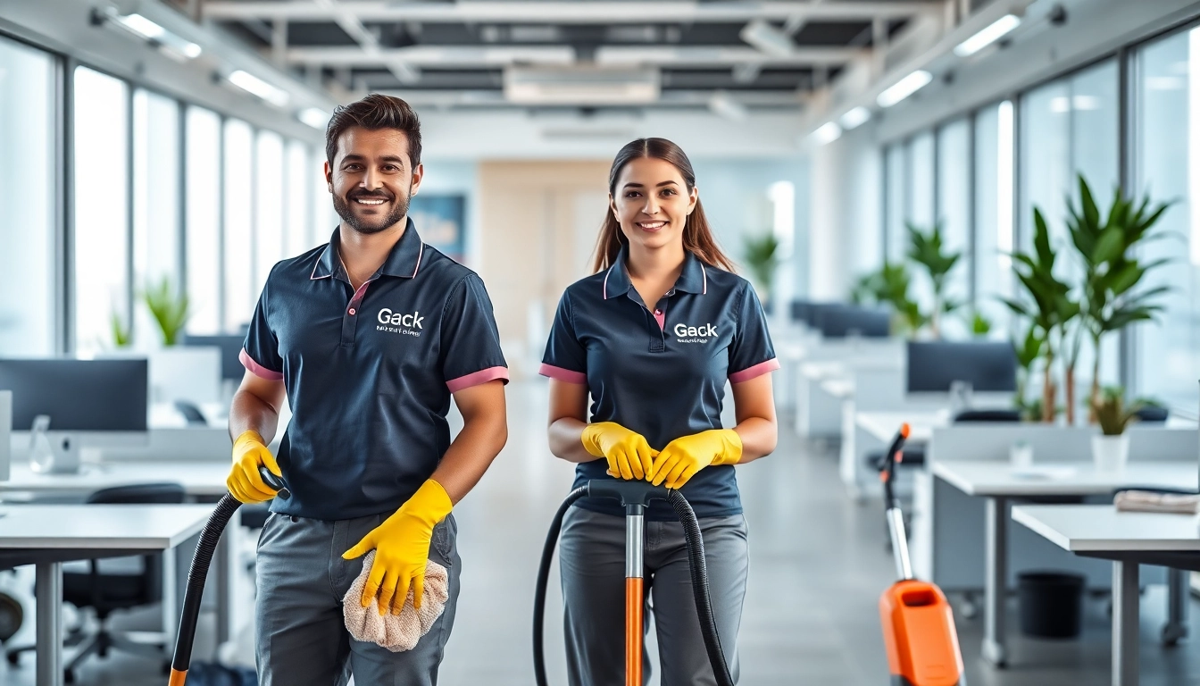 Efficient cleaners providing cleaning services calgary in a professional office environment.