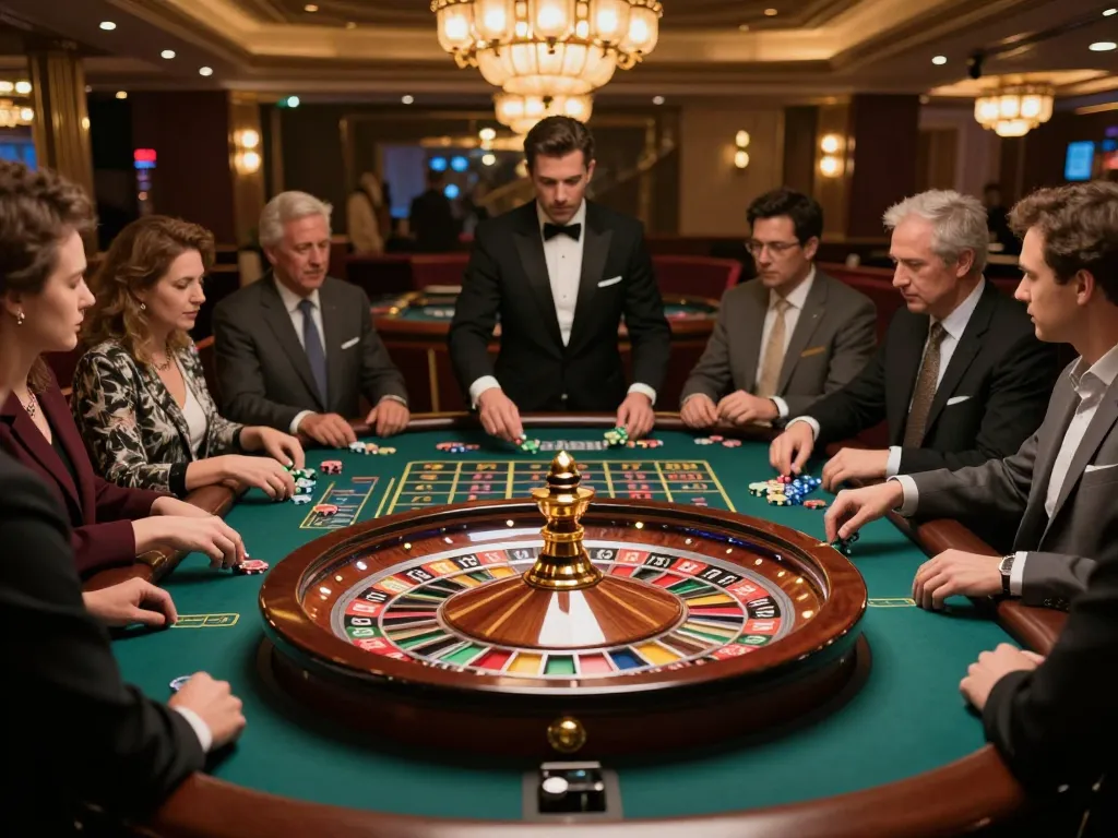 Players betting at a roulette table in 789 casino, showcasing excitement and strategy in action.