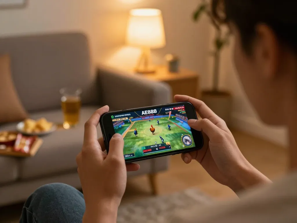 Engage in live rooster fights on AE888 using your smartphone for exciting online gaming experiences