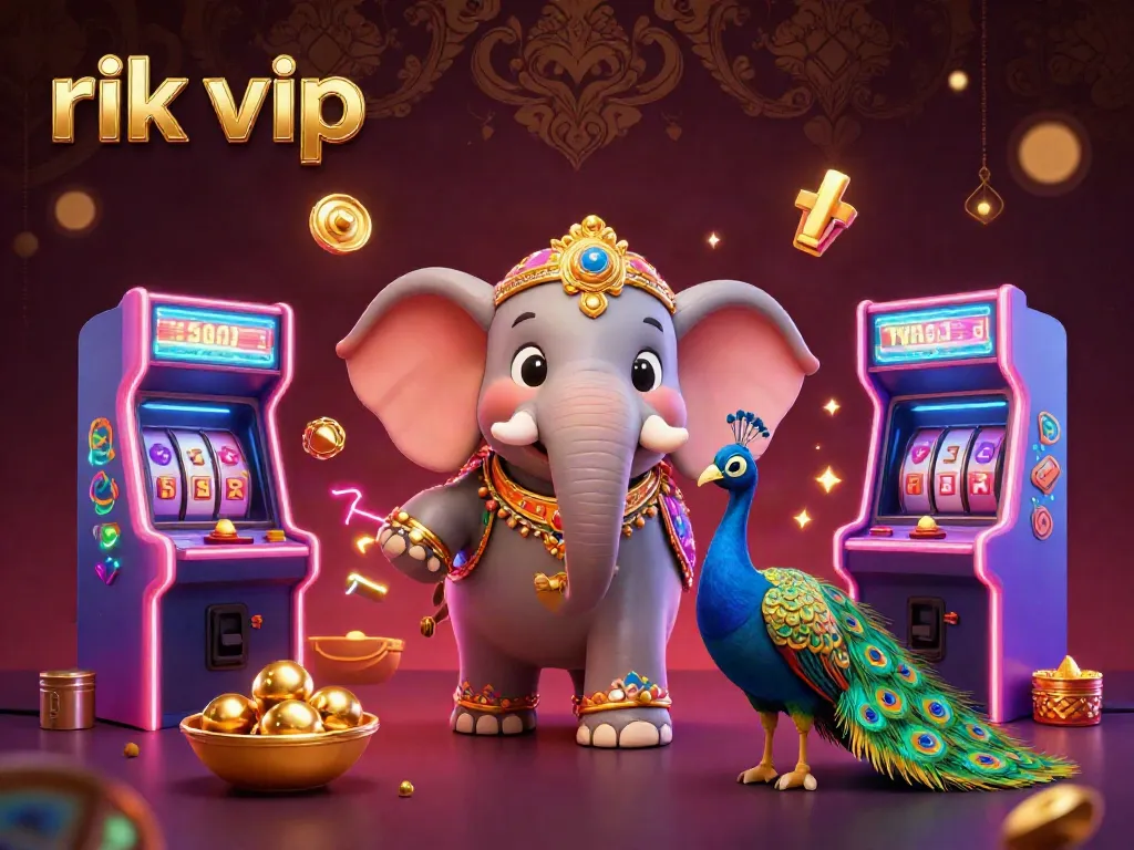 Engage in thrilling gameplay at rik vip with colorful arcade elements and a festive ambiance.