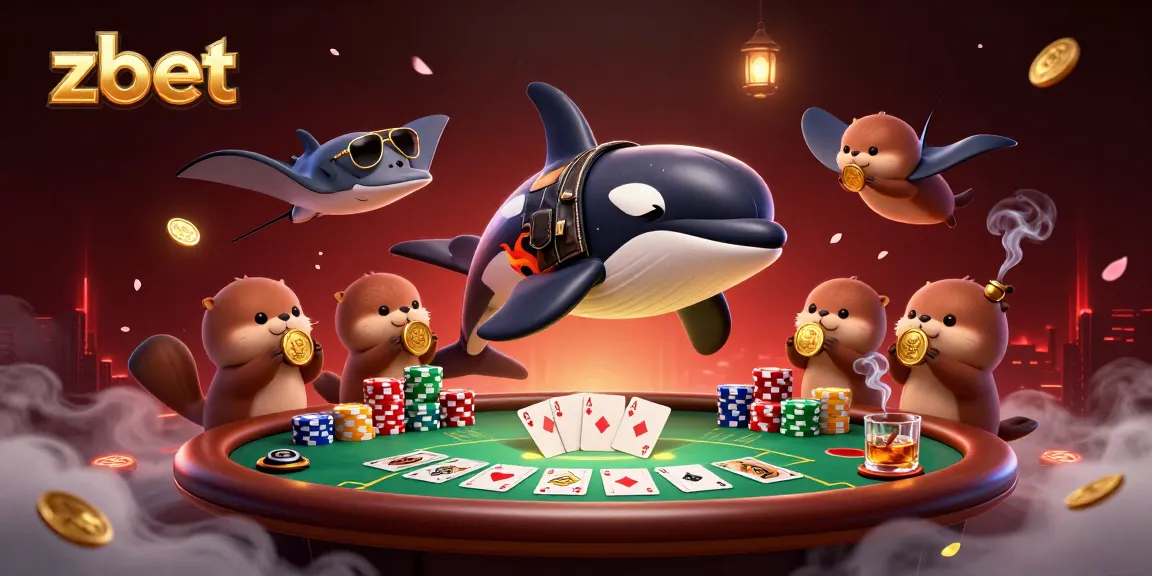 Unleash your luck with zbet's thrilling casino adventure featuring an orca and sea otters!