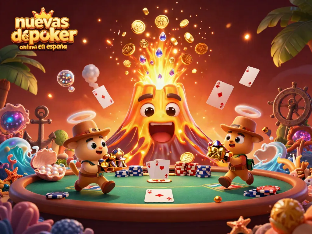 Explora las nuevas salas de poker online en España, descubriendo mesas llenas de fichas y emocionantes jugadas.