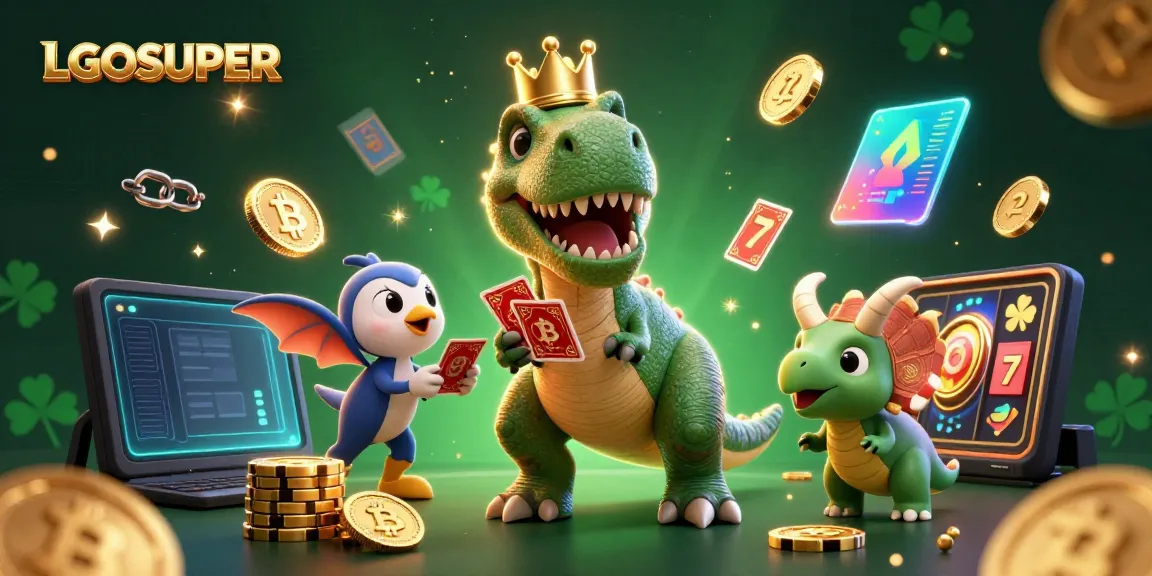 Experience thrilling gaming at LGOSUPER with a vibrant and engaging 3D casino scene.