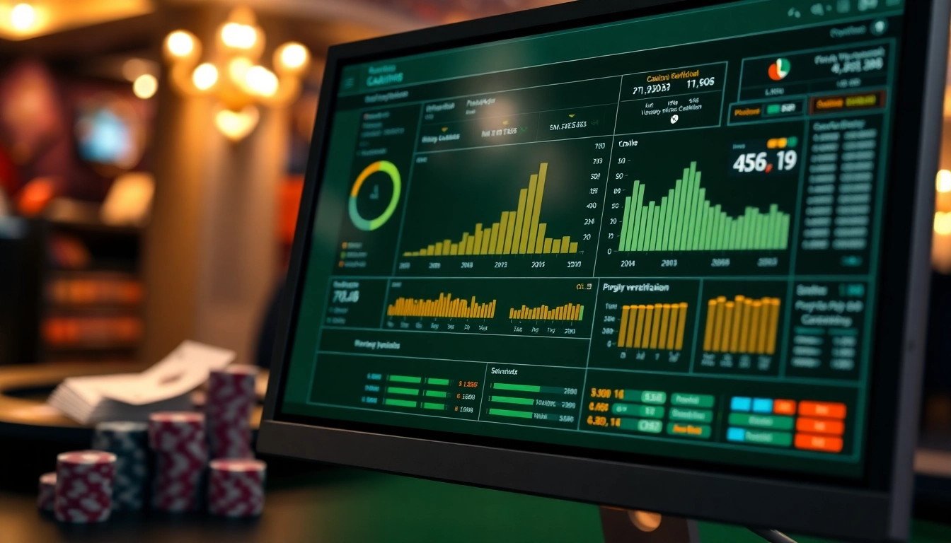 Utilize Casino Verification Tools to ensure safe online gambling with visual data from a screened interface.