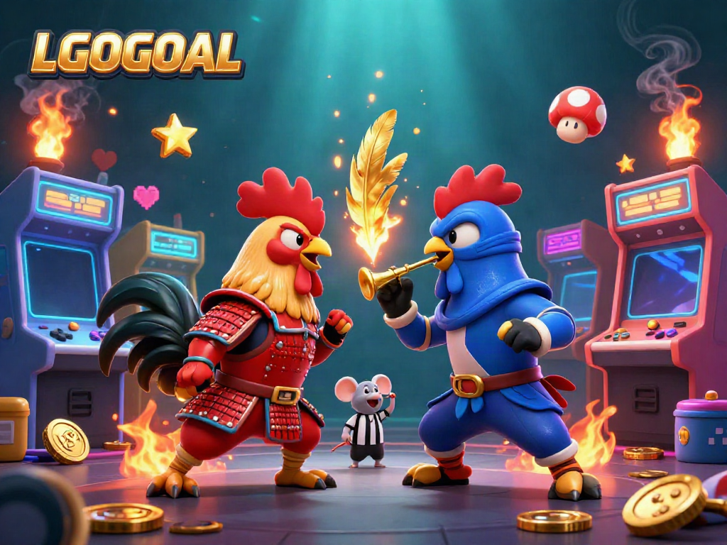 Experience thrilling battles in LGOGOAL with dynamic roosters in samurai and ninja gear