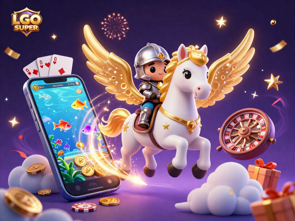 Experience the thrill of LGOSUPER's fish shooting game with vibrant graphics and exciting gameplay.