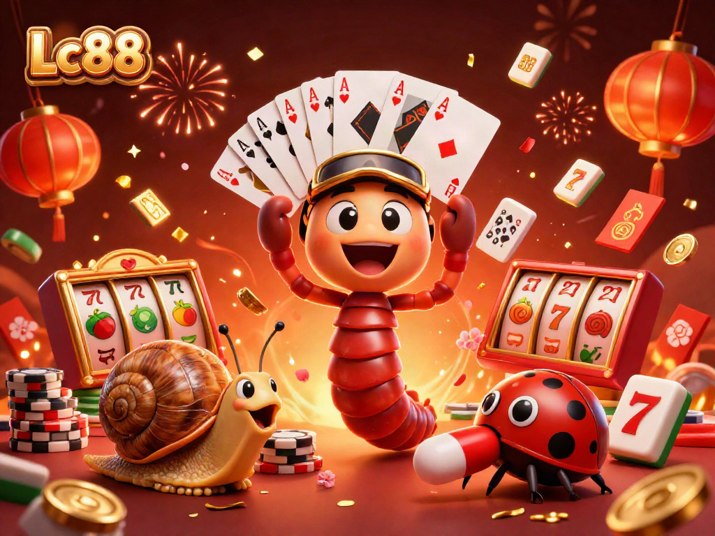 Experience the excitement of Lc88 casino games featuring lively characters and vibrant elements.