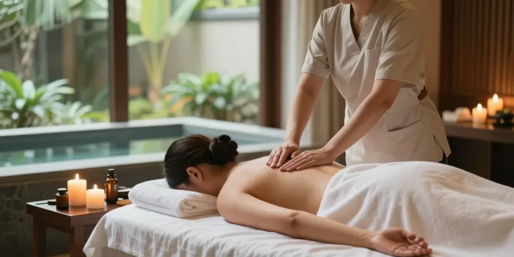 양주출장안마 at a luxury spa with soothing ambiance and professional massage.