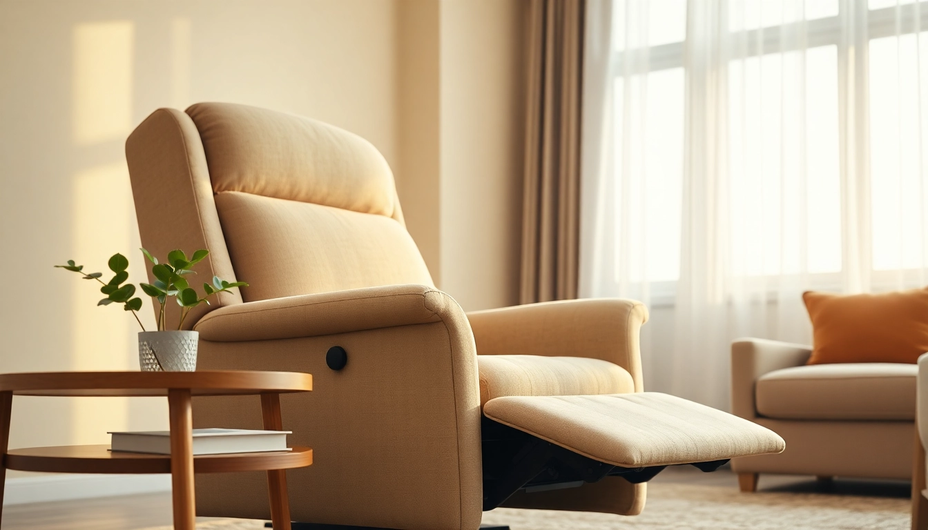 Explore the comfort of lift chairs with plush fabric design and natural light ambiance.