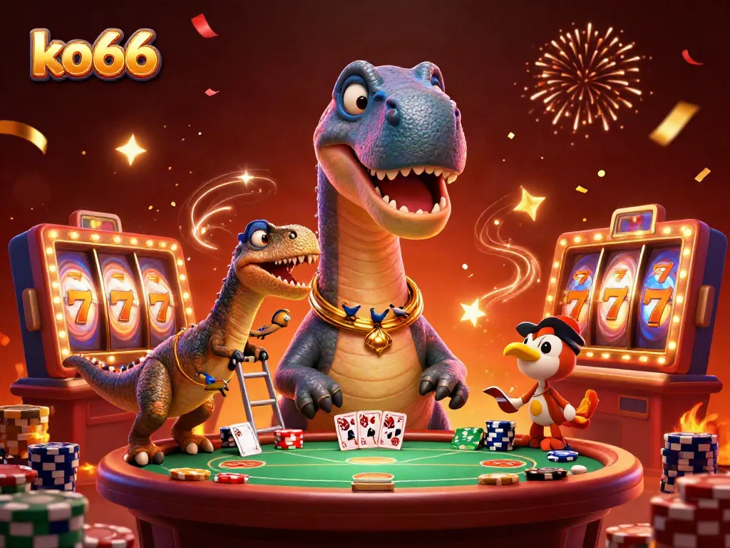 Experience thrilling gameplay at ko66 with vibrant gambling elements and engaging 3D characters.