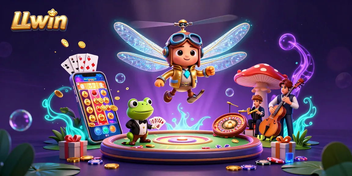 Experience thrilling gameplay at LLwin with vibrant casino characters and engaging game elements.