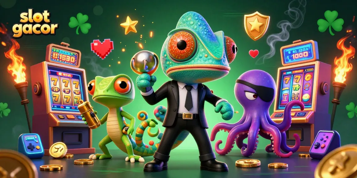 Experience thrilling action with slot gacor characters among vibrant gaming visuals.
