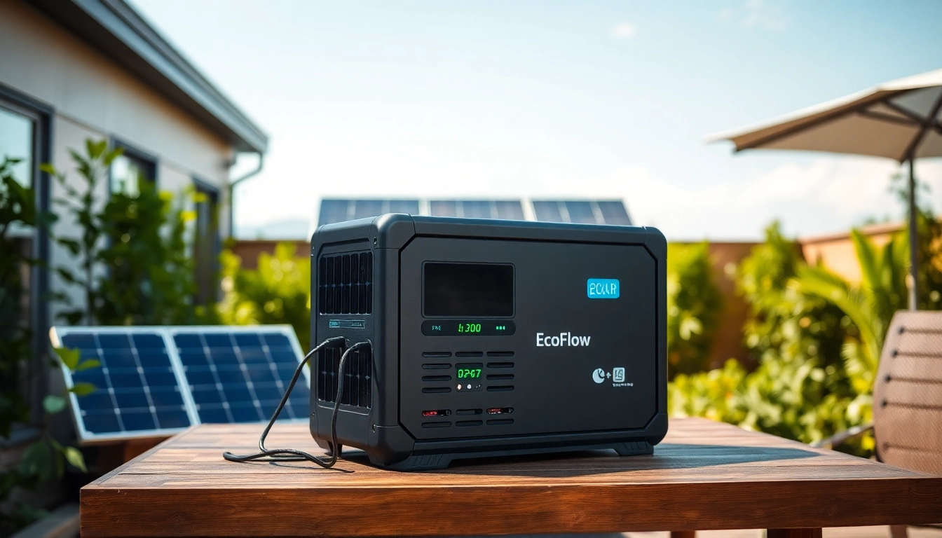 Charge devices with EcoFlow's innovative solar power setup in a natural setting.