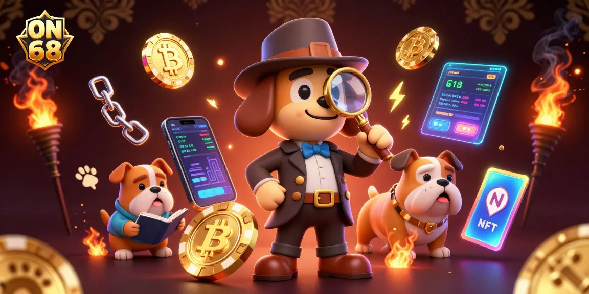Engage with ON 68 and explore treasure hunting in this vibrant casino scene.