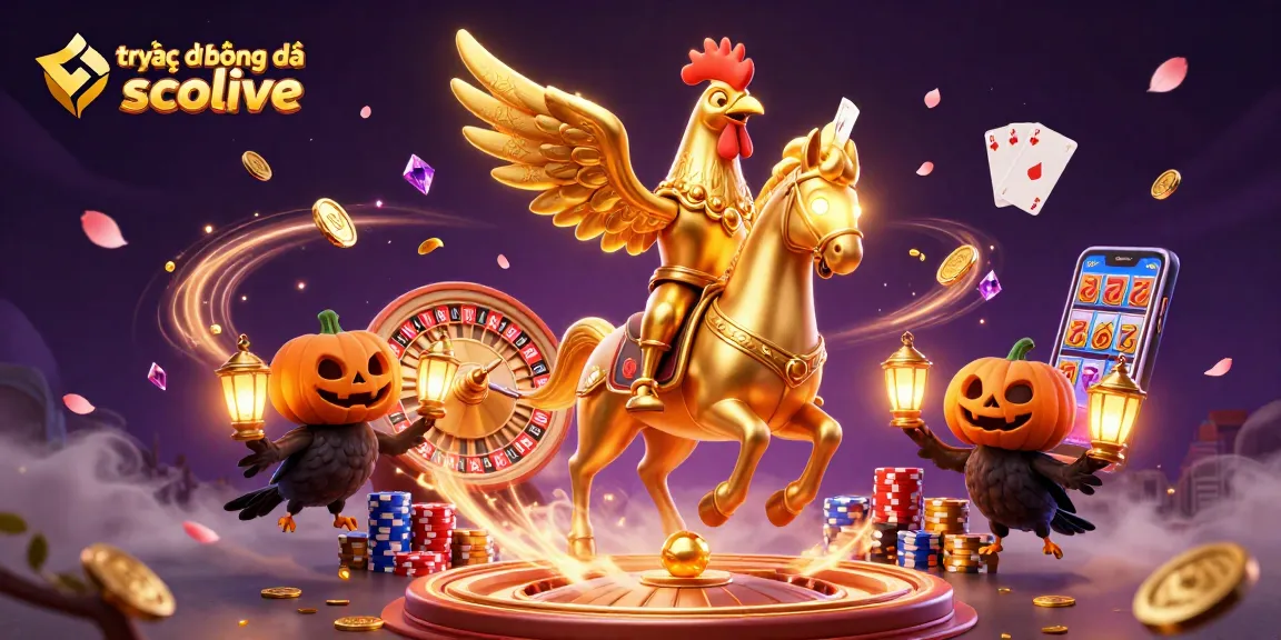 Experience the excitement of trực tiếp bóng đá socolive with dynamic casino elements and vibrant illustration.