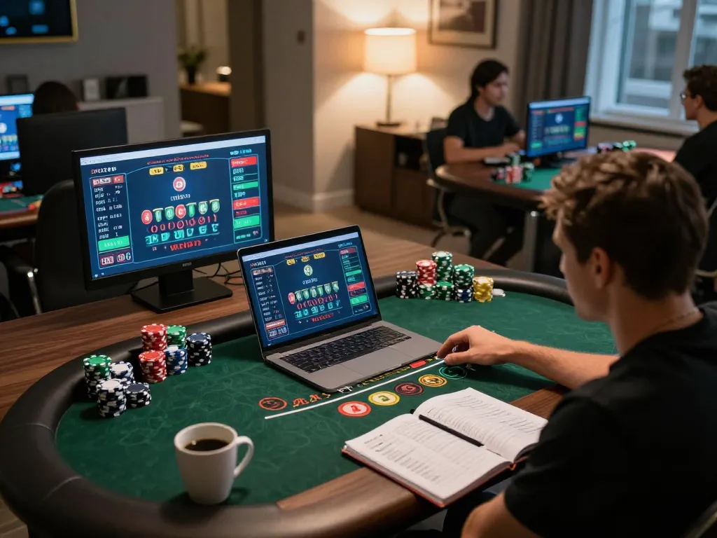 Player engaging with CM88 at online blackjack table, showcasing strategic gameplay and betting chips