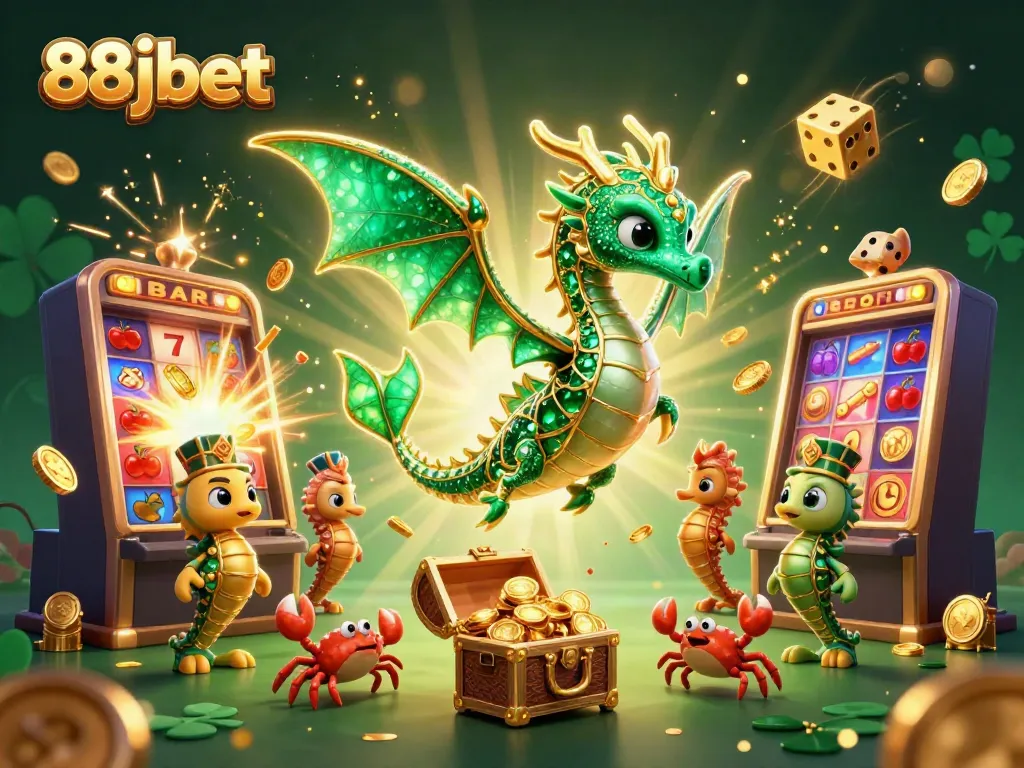 Engage in action with 88jbet’s exciting casino treasure scene, featuring dynamic characters and elements.