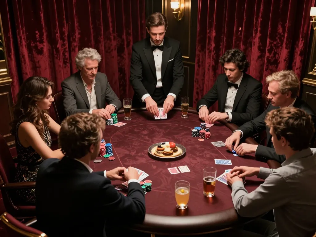 Intense game at 壹發娛樂 poker table showcasing strategic gameplay and professional atmosphere.