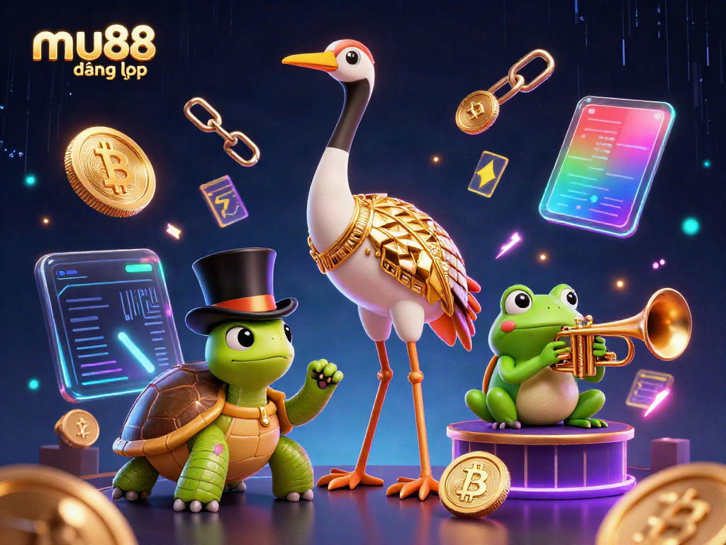 Experience the thrill of gambling with mu88 đăng nhập in an ultra-detailed 3D casino scene featuring vibrant characters.
