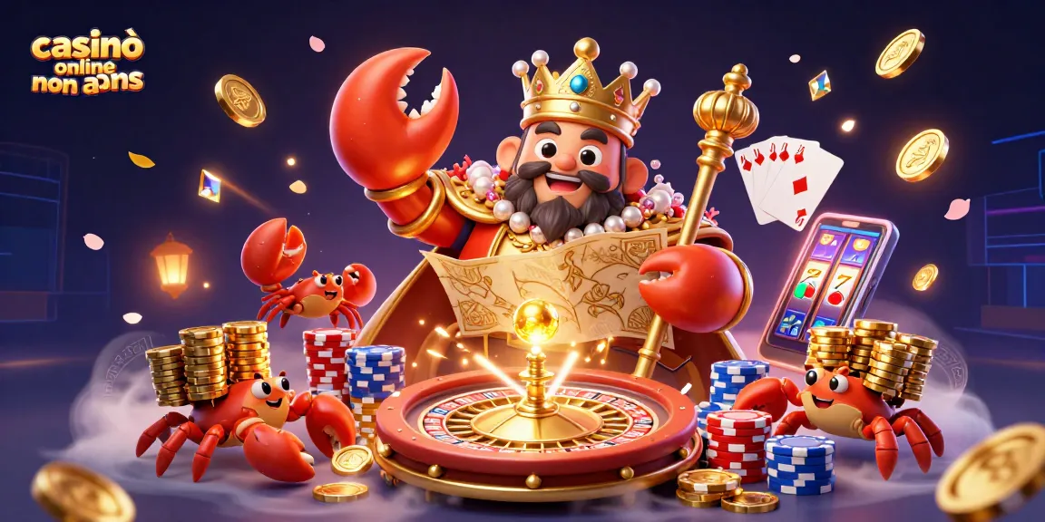 Scopri il cammino nei casinò online non AAMS con un granchio imperiale che guida il tesoro del gioco.
