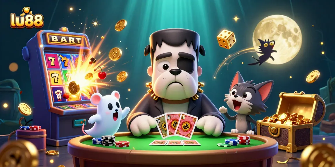 Experience thrilling gameplay at lu88 with dynamic 3D characters and casino elements in a vibrant environment.