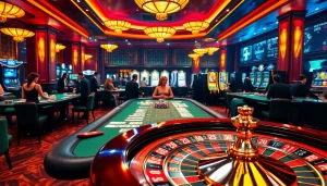 Experience the excitement of online gambling at u888.com with vibrant poker tables and thrilling roulette action.