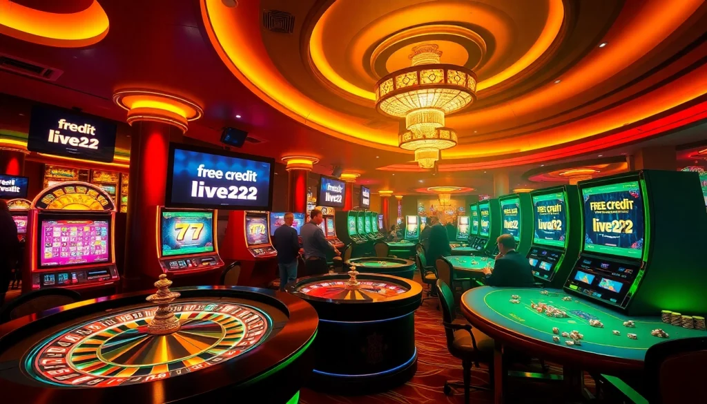 Experience the excitement of winning with free credit live22 at our premium casino.