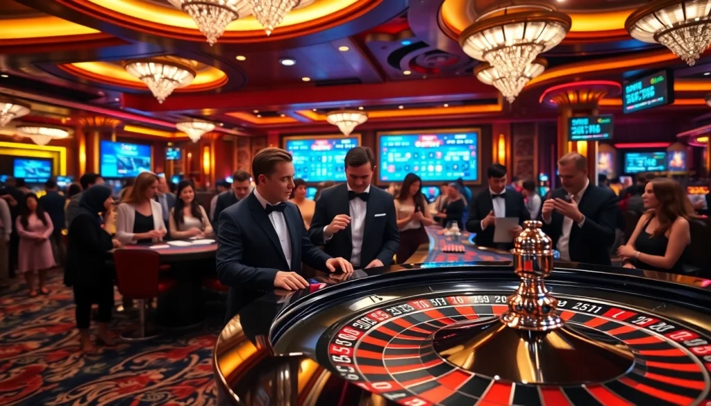 Experience the thrill of gaming at OKFUN casino, with dynamic roulette action and engaging players.