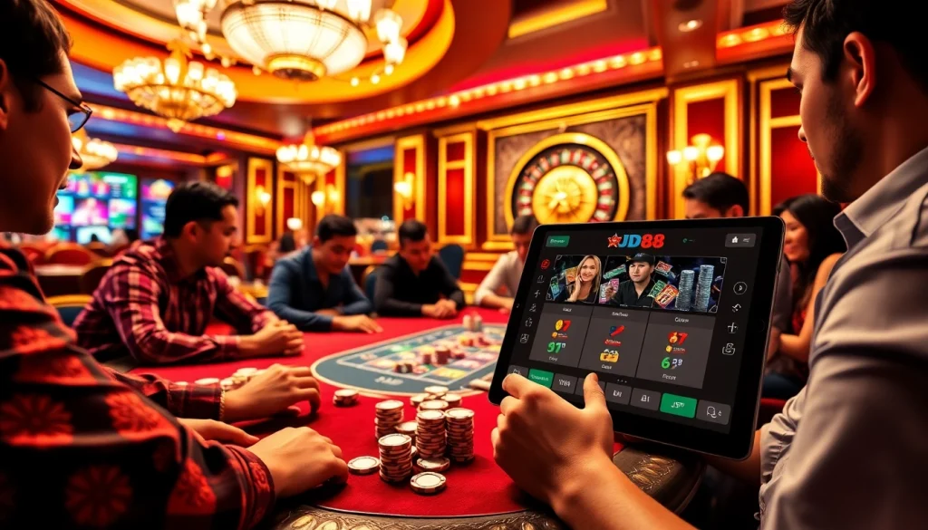 Phạm vi từ khóa mạnh của JD88 nâng cao trải nghiệm chơi tại một sòng bạc sang trọng với những màn poker đầy hồi hộp.